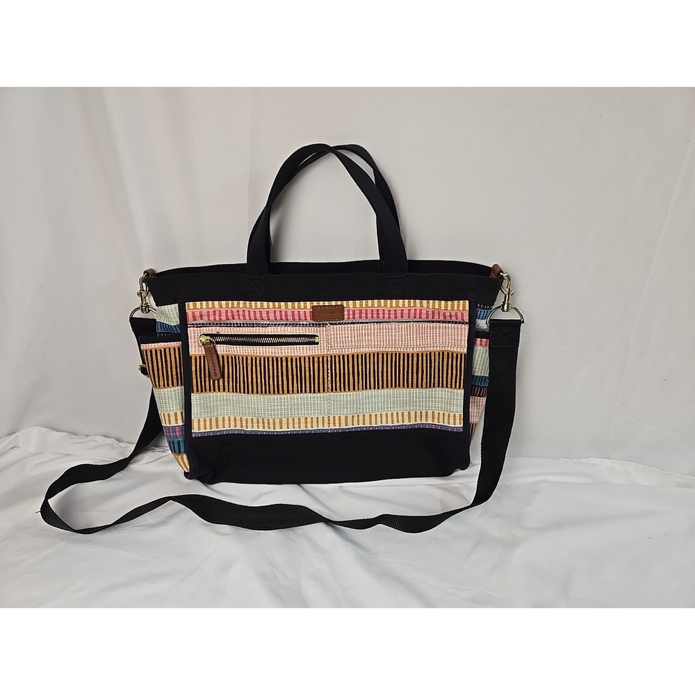 Fossil Canvas  Diaper Travel Carry On Multicolored Bag